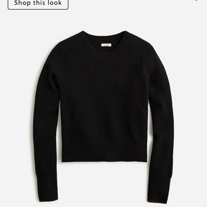 NWOT jcrew shrunken cashmere crewneck sweater